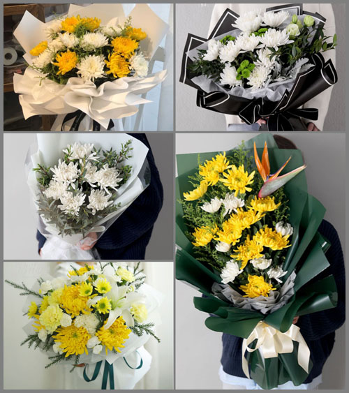 浙江省杭州富阳区常安镇白事花束代送